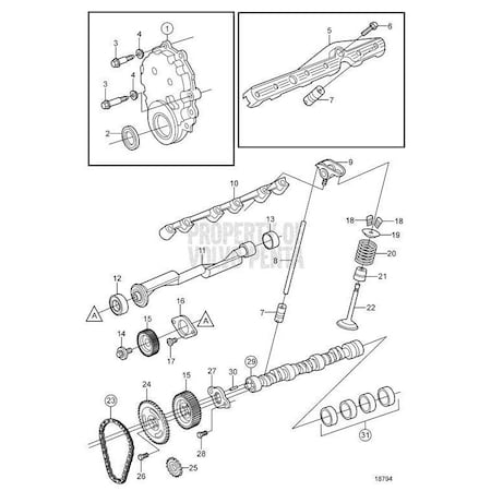 Volvo Penta Timing Gear Cover 3859023